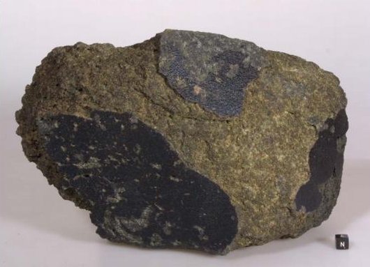 Метеорит Yamato 000593. Фото © Wikipedia