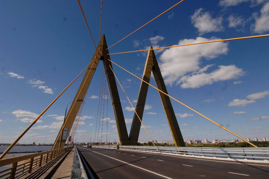 Вантовый мост "Миллениум" в Казани. Фото © ТАСС / Фёдор Савинцев