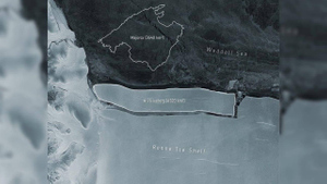 Появились кадры, как айсберг размером с Мальорку откололся от Антарктиды