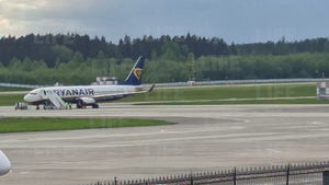 Самолёт Ryanair без основателя NEXTA приземлился в Вильнюсе