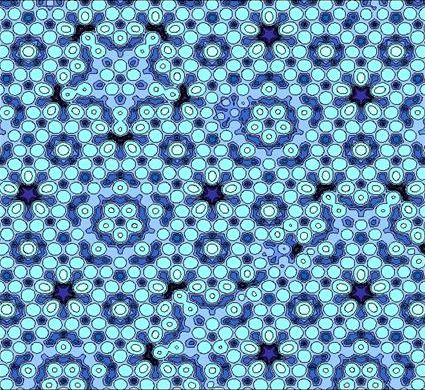 Модель квазикристалла, состоящего из атомов алюминия, магния и палладия. Фото © wikipedia 