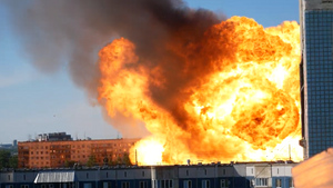 Названа причина крупного пожара на газовой автозаправке в Новосибирске