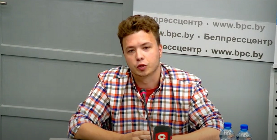 Роман Протасевич. Кадр из видео © YouTube / belpresscenter