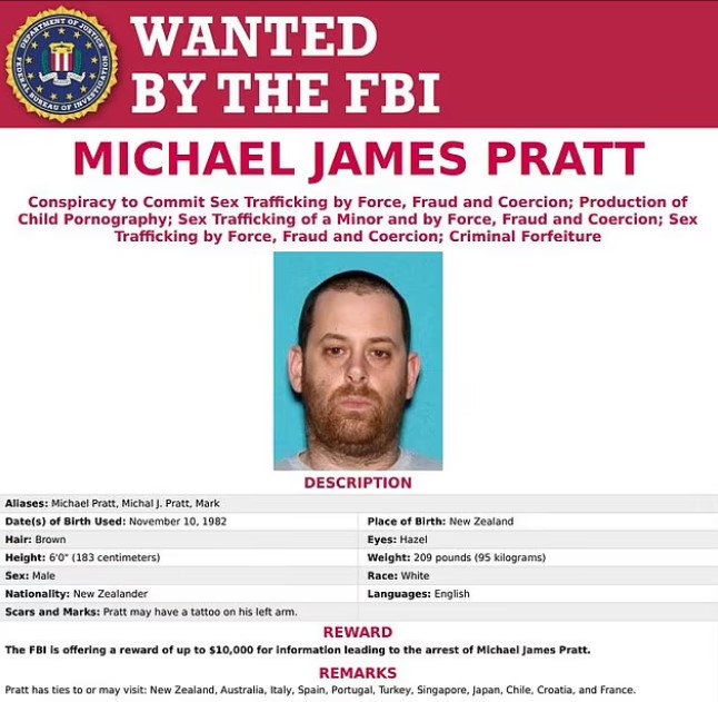 Сбежавший Майкл Пратт. Фото © FBI 