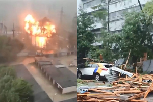 Начинается Армагеддон : Шокирующие видео с суперливнем, который обрушился на Москву, сметая всё на своём пути