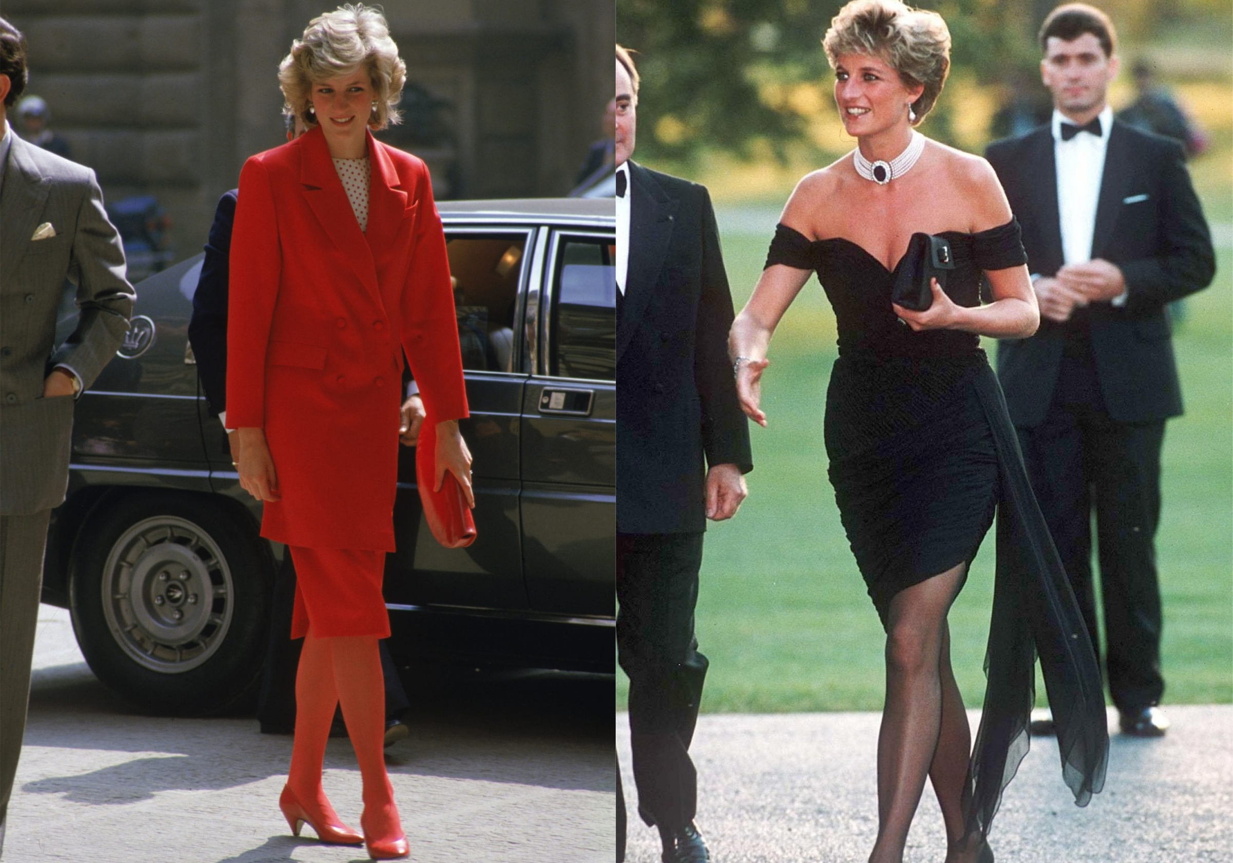 Фото © Jayne Fincher / Princess Diana Archive / Getty Images и Twitter / Tara's Fashion Advice
