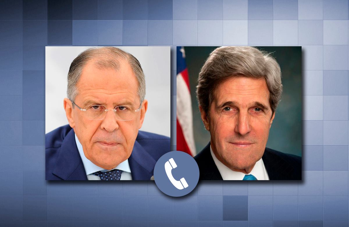 Лавров и Керри обсудили итоги визита спецпосланника президента США в Москву