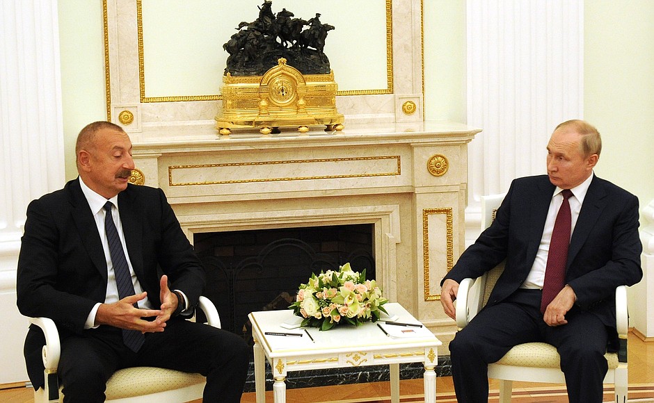 Путин на встрече с Алиевым заявил об активном восстановлении экономических отношений РФ и Азербайджана
