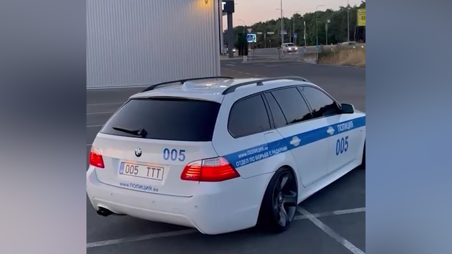 Эстонка раскрасила BMW в стиле российской ДПС и нарвалась на уголовное дело