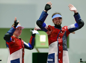Ещё одна медаль: Российские стрелки Каримова и Каменский завоевали бронзу на Олимпиаде в Токио