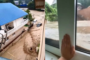 Страшные видео от очевидцев, как курорты Краснодарского края ушли под воду из-за сильнейшего шторма