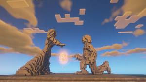 Школьница создала в Minecraft памятник ко Дню семьи, любви и верности