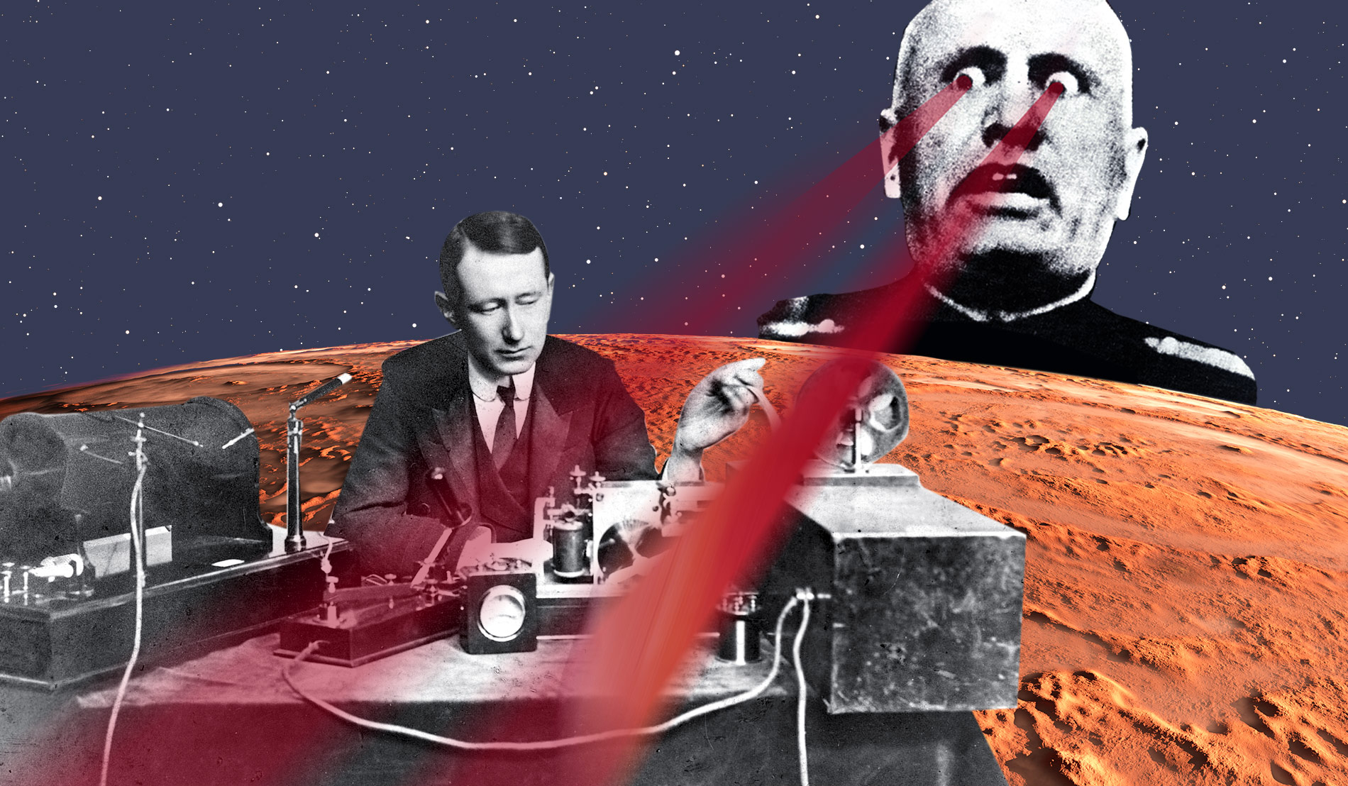 Сверхлюди с Марса: Зачем создатель радио помогал Муссолини наладить связь с гуманоидами