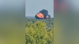 "Упал, мама дорогая": Очевидцы сняли момент крушения Ил-112В в Подмосковье