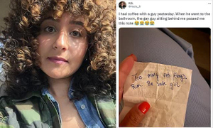 Девушка пришла на свидание, но записка от незнакомца дала ей понять, что нужно срочно бежать оттуда