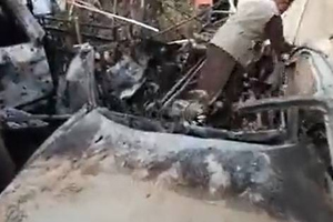 Опубликовано видео с последствиями взрыва в Кабуле