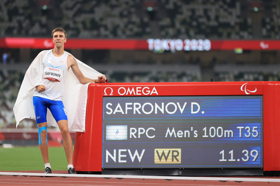 Бегун Дмитрий Сафронов. Фото © Пресс-служба Паралимпийских игр в Токио
