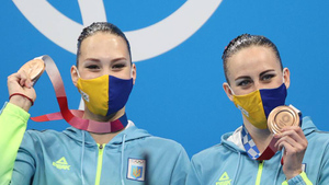Украинских синхронисток представили как российских во время награждения на Олимпиаде