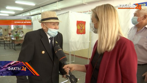 На Кубани на думских выборах проголосовал 97-летний участник штурма Берлина