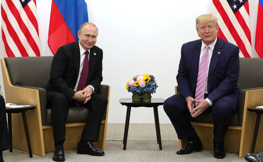 Встреча Путина и Трампа в Осаке в 2019 году. Фото © Kremlin.ru