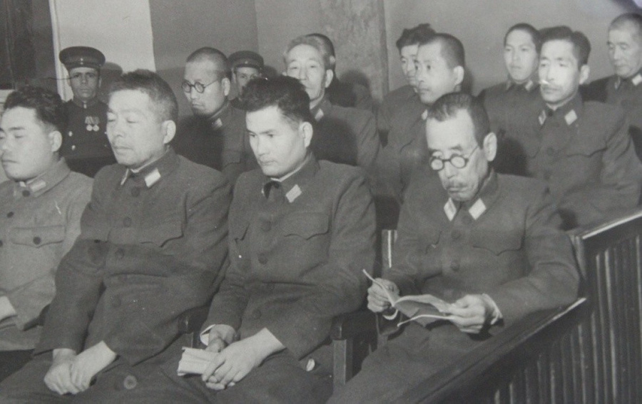 Подсудимые в ходе Хабаровского процесса 1949 года. Фото © Фонды Гродековского музея / Агентство ХКС