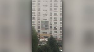 Появилось видео первых минут после взрыва в ногинской многоэтажке