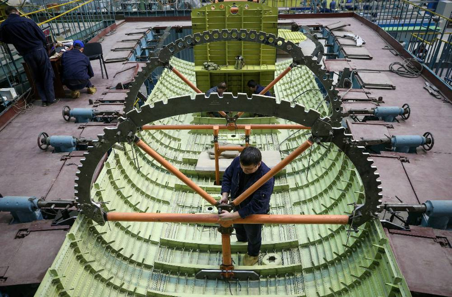 Производство модернизированных Ту-160 на Казанском авиационном заводе. Фото © ТАСС / Егор Алеев