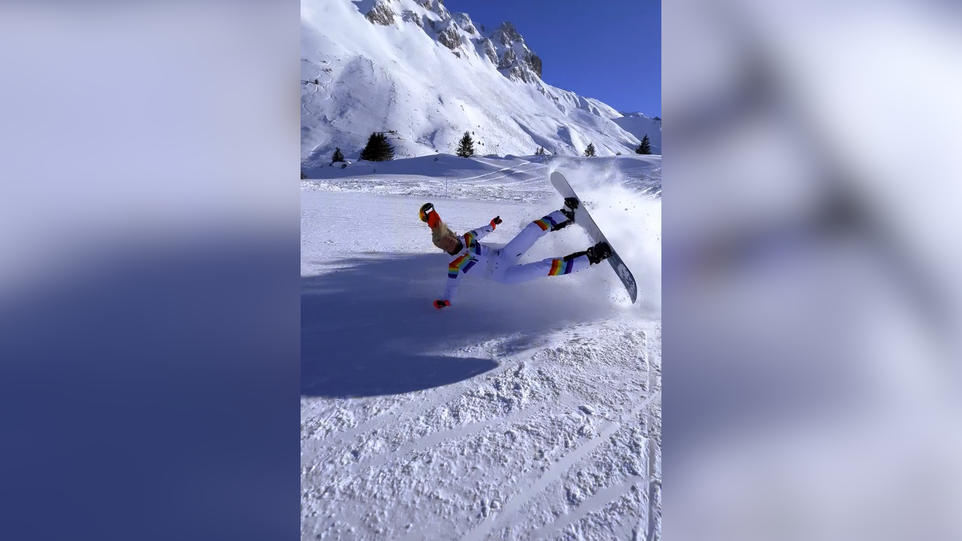 "Допрыгалась": Клава Кока разбилась при катании на сноуборде в Куршевеле