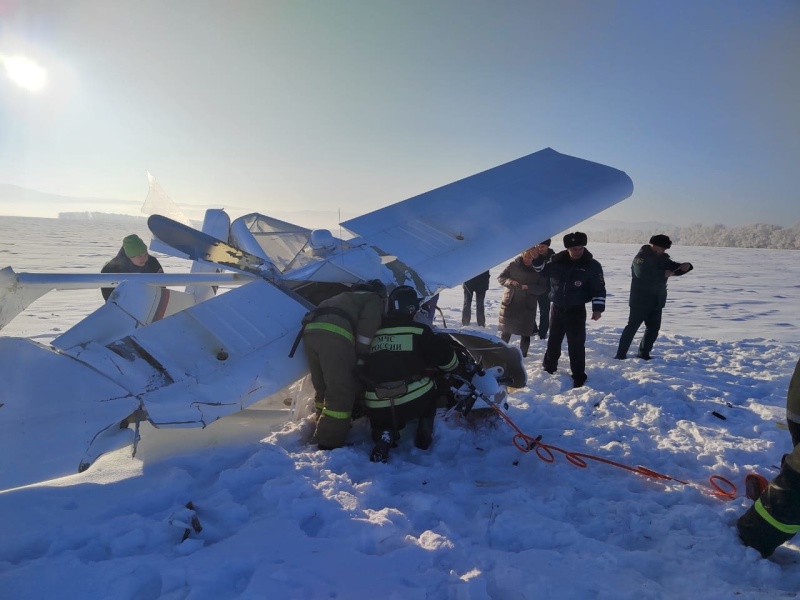 <p>Потерпел крушение легкомоторный самолёт. © ГУ МЧС по Алтайскому краю</p>