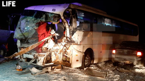 Водитель автобуса погиб, четверо пассажиров пострадали в ДТП с КамАЗом в Татарстане