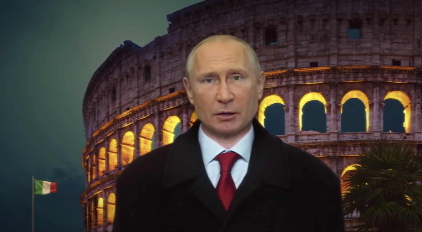 Владимир Путин заговорил на итальянском языке в «Вечернем Урганте»