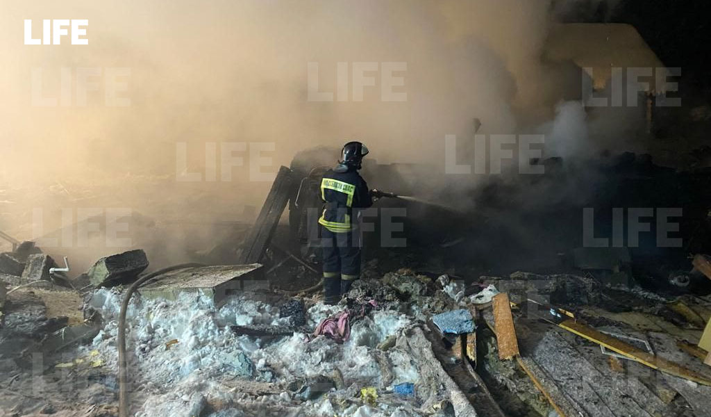 Один взрослый и двое детей погибли при пожаре в частном доме в Подмосковье © LIFE