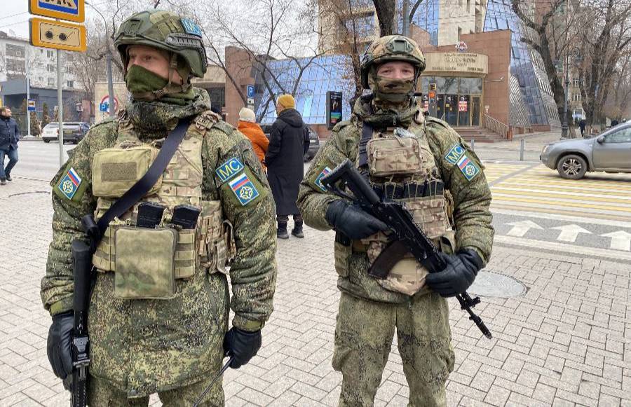 Силы ОДКБ в Алма-Ате. Фото © "ВКонтакте" / Минобороны России