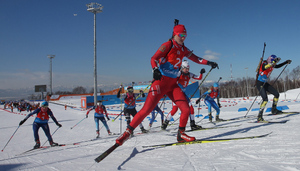 Российские биатлонисты взяли серебро в сингл-миксте на юниорском чемпионате Европы