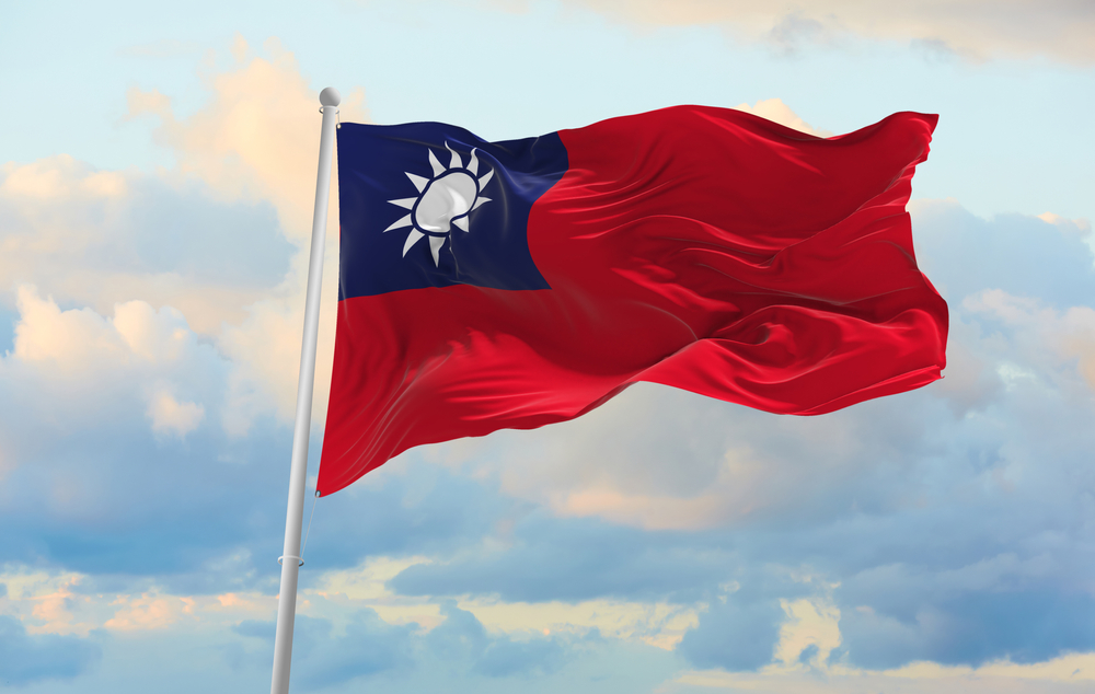 Флаг Китайской Республики (Тайваня). Фото © shutterstock