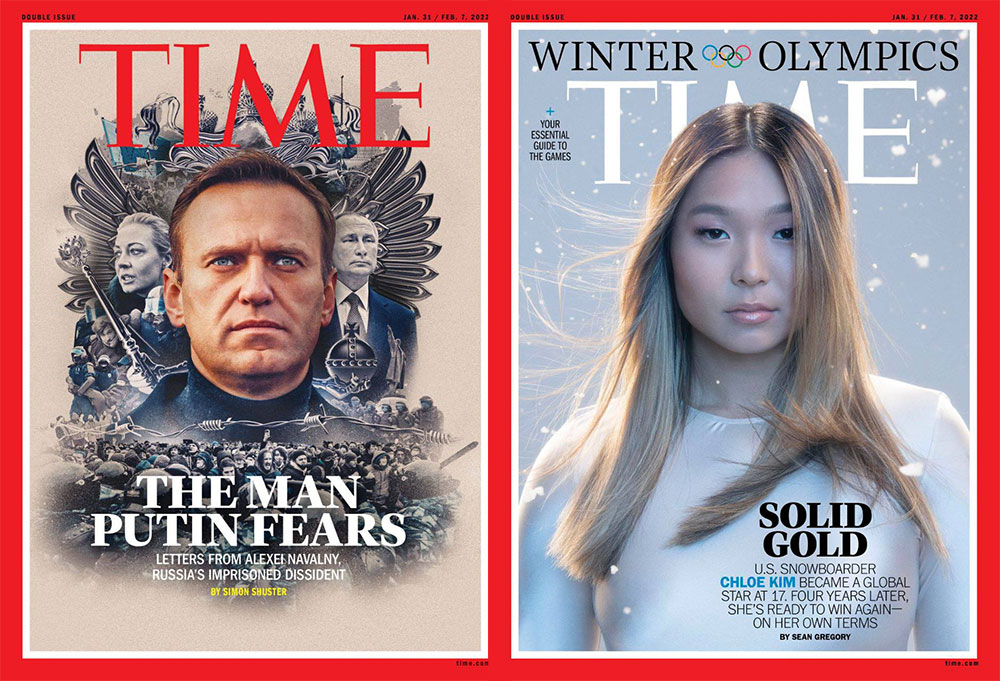 Американский Time поместил на обложку сноубордистку вместо Навального
