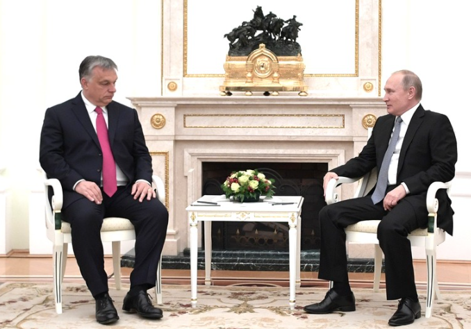 Встреча Владимира Путина и Виктора Орбана в 2018 году © Kremlin.ru
