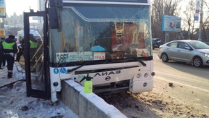 В ДТП с автобусом в Воронеже пострадало 11 человек
