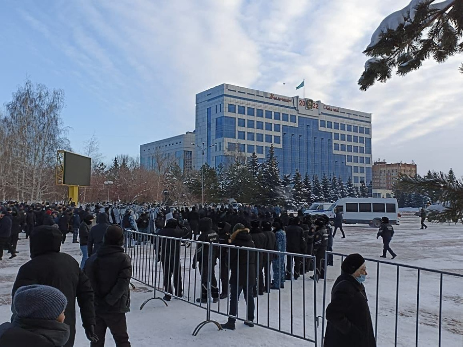 Массовые беспорядки в Казахстане. Фото © t.me / NEXTA Live