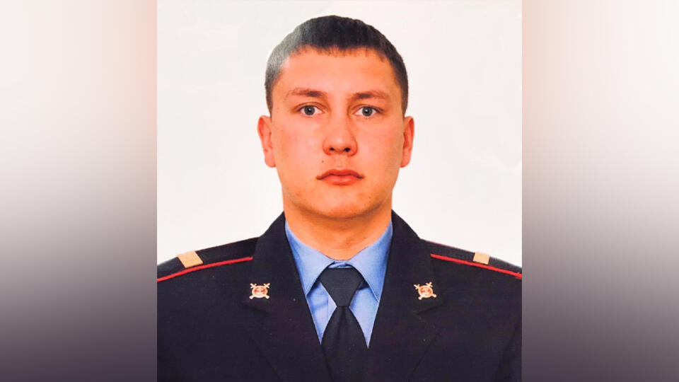 Погибший сотрудник Денис Михалев. © МВД России по Курганской области