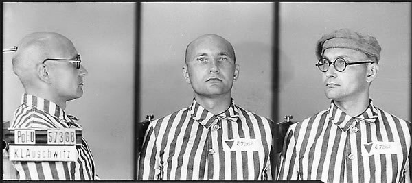 Лев Ребет, один из лидеров ОУН,  в Освенциме. Фото © Public domain