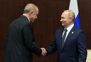 Эрдоган позитивно оценил идею Путина о газовом хабе в Турции 
