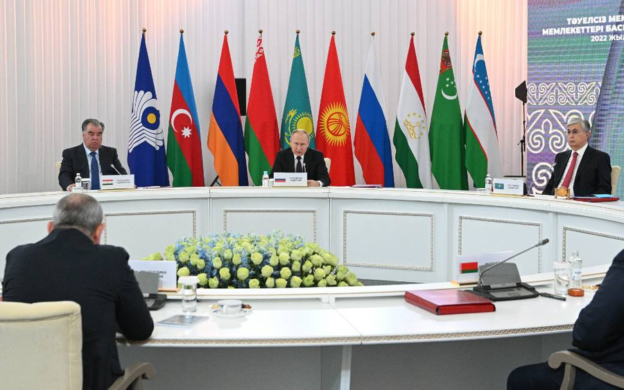 Заседание Совета глав государств СНГ в узком составе. Обложка © ТАСС / POOL / Рамиль Ситдиков