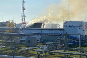 Пожар на нефтебазе под Белгородом потушен