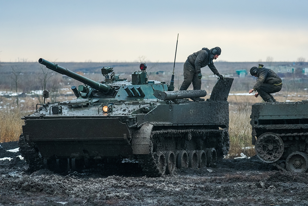 Учения мотострелковых войск Южного военного округа в Ростовской области. Фото © ТАСС / Эрик Романенко