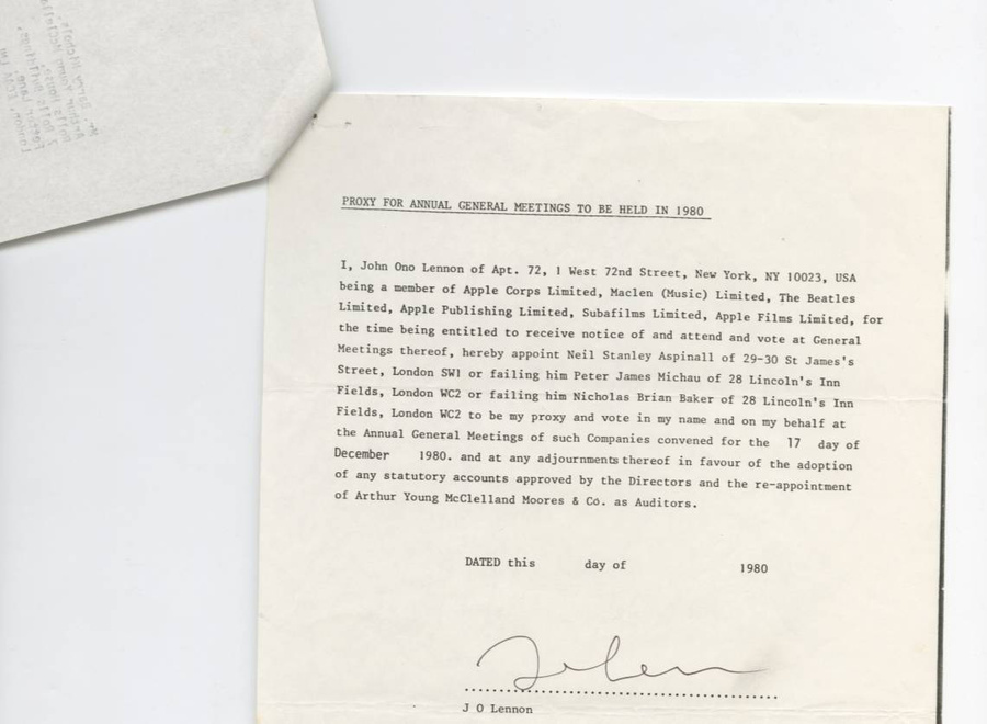 Письмо участника группы Beatles Джона Леннона, проданное неизвестному поклоннику за 63 750 долларов. Фото @ tmz.com