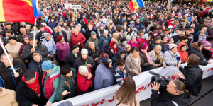 Участники акции протеста в Кишинёве приняли резолюцию о создании народного правительства