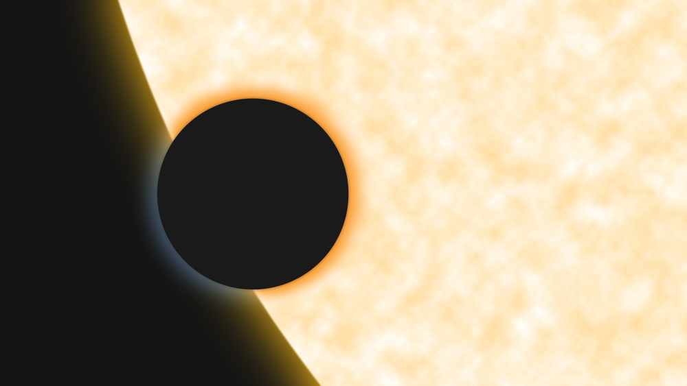 Транзит планеты по диску Солнца. Фото © Shutterstock