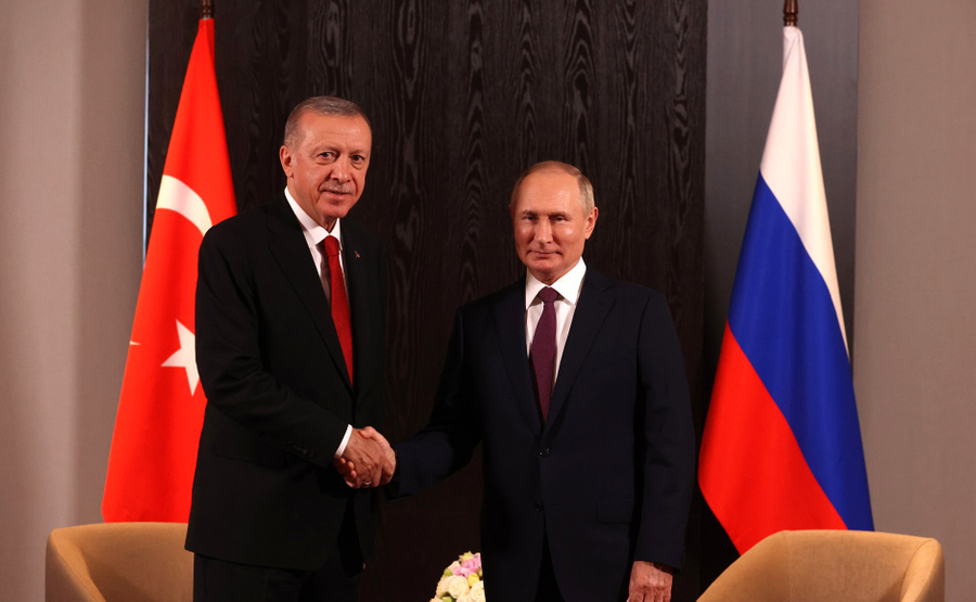 <p>Президент России Владимир Путин, турецкий президент Реджеп Тайип Эрдоган. Обложка © Kremlin.ru</p>