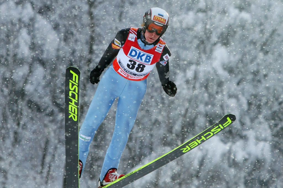 Российский лыжник Антон Каменев. Фото © Getty Images / Alexander Hassenstein / Bongarts